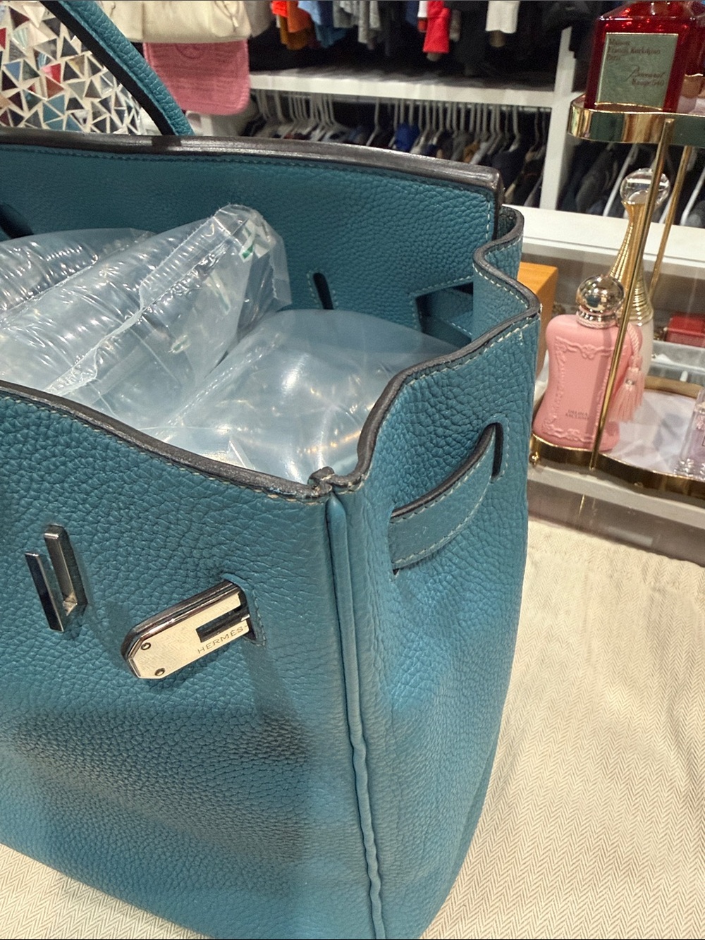 Authentic Hermes Togo Birkin 35 Blue Jean - Picture 15 of 16